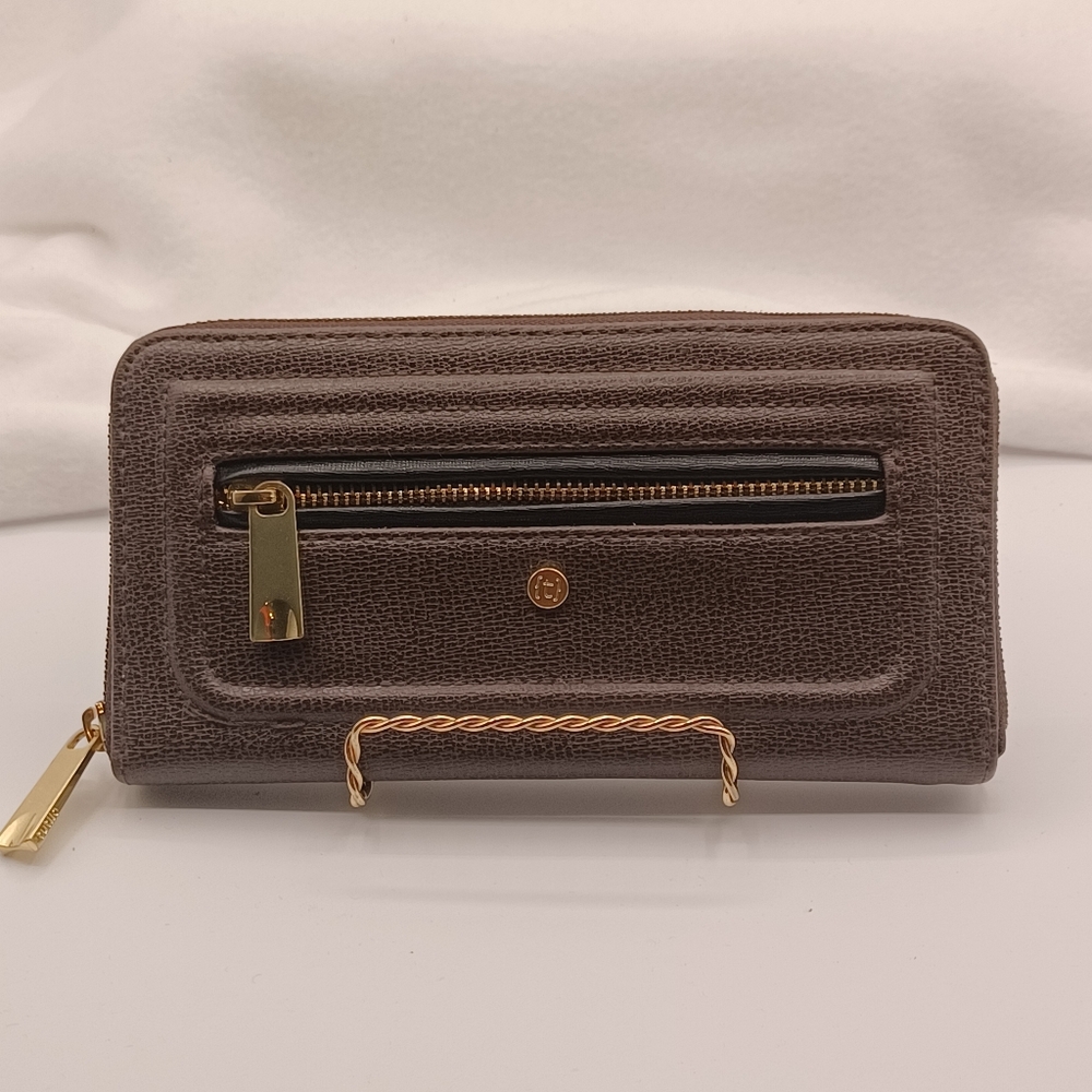 Tutilo Leather Long Zip Around Wallet